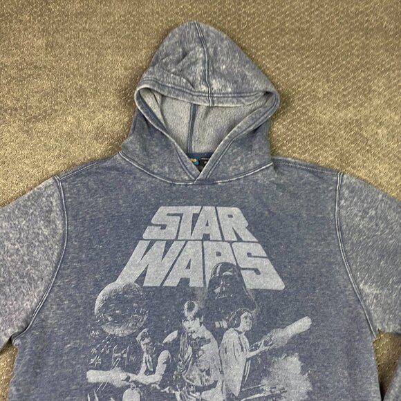 Star Wars Hoodie Hooded Sweatshirt Men's XL Heather Blue - Picture 2 of 9